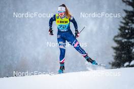 11.12.2021, Davos, Switzerland (SUI): Sydney Palmer-Leger (USA) - FIS world cup cross-country, individual sprint, Davos (SUI). www.nordicfocus.com. © Modica/NordicFocus. Every downloaded picture is fee-liable.