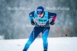 11.12.2021, Davos, Switzerland (SUI): Janik Riebli (SUI) - FIS world cup cross-country, individual sprint, Davos (SUI). www.nordicfocus.com. © Modica/NordicFocus. Every downloaded picture is fee-liable.
