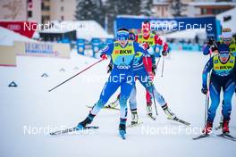 11.12.2021, Davos, Switzerland (SUI): Eva Urevc (SLO), Nadine Faehndrich (SUI), (l-r)  - FIS world cup cross-country, individual sprint, Davos (SUI). www.nordicfocus.com. © Modica/NordicFocus. Every downloaded picture is fee-liable.