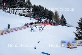 11.12.2021, Davos, Switzerland (SUI): Jasmin Kahara (FIN), Caterina Ganz (ITA), Rosie Brennan (USA), Lena Quintin (FRA), Izabela Marcisz (POL), Anamarija Lampic (SLO), (l-r)  - FIS world cup cross-country, individual sprint, Davos (SUI). www.nordicfocus.com. © Modica/NordicFocus. Every downloaded picture is fee-liable.