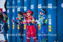 11.12.2021, Davos, Switzerland (SUI): Natalia Nepryaeva (RUS), Eva Urevc (SLO), (l-r)  - FIS world cup cross-country, individual sprint, Davos (SUI). www.nordicfocus.com. © Modica/NordicFocus. Every downloaded picture is fee-liable.