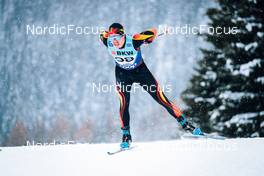 11.12.2021, Davos, Switzerland (SUI): Titouan Serot (BEL) - FIS world cup cross-country, individual sprint, Davos (SUI). www.nordicfocus.com. © Modica/NordicFocus. Every downloaded picture is fee-liable.
