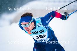 11.12.2021, Davos, Switzerland (SUI): Erwan Kaeser (SUI) - FIS world cup cross-country, individual sprint, Davos (SUI). www.nordicfocus.com. © Modica/NordicFocus. Every downloaded picture is fee-liable.