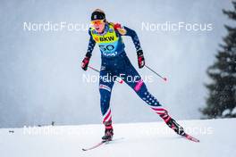 11.12.2021, Davos, Switzerland (SUI): Hailey Swirbul (USA) - FIS world cup cross-country, individual sprint, Davos (SUI). www.nordicfocus.com. © Modica/NordicFocus. Every downloaded picture is fee-liable.