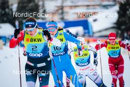 11.12.2021, Davos, Switzerland (SUI): Greta Laurent (ITA), Johanna Hagstroem (SWE), (l-r)  - FIS world cup cross-country, individual sprint, Davos (SUI). www.nordicfocus.com. © Modica/NordicFocus. Every downloaded picture is fee-liable.