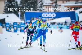 11.12.2021, Davos, Switzerland (SUI): Rosie Brennan (USA), Caterina Ganz (ITA), Anamarija Lampic (SLO), Izabela Marcisz (POL), (l-r)  - FIS world cup cross-country, individual sprint, Davos (SUI). www.nordicfocus.com. © Modica/NordicFocus. Every downloaded picture is fee-liable.