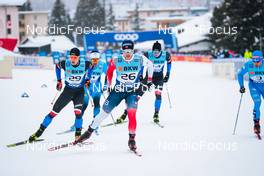 11.12.2021, Davos, Switzerland (SUI): Tomas Kalivoda (CZE), Haavard Solaas Taugboel (NOR), (l-r)  - FIS world cup cross-country, individual sprint, Davos (SUI). www.nordicfocus.com. © Modica/NordicFocus. Every downloaded picture is fee-liable.