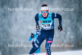 11.12.2021, Davos, Switzerland (SUI): Luke Jager (USA) - FIS world cup cross-country, individual sprint, Davos (SUI). www.nordicfocus.com. © Modica/NordicFocus. Every downloaded picture is fee-liable.