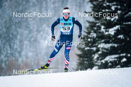 11.12.2021, Davos, Switzerland (SUI): Luke Jager (USA) - FIS world cup cross-country, individual sprint, Davos (SUI). www.nordicfocus.com. © Modica/NordicFocus. Every downloaded picture is fee-liable.