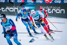 11.12.2021, Davos, Switzerland (SUI): Roman Schaad (SUI), Even Northug (NOR), (l-r)  - FIS world cup cross-country, individual sprint, Davos (SUI). www.nordicfocus.com. © Modica/NordicFocus. Every downloaded picture is fee-liable.
