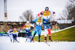 18.12.2021, Dresden, Germany (GER): Even Northug (NOR), Richard Jouve (FRA), Haavard Solaas Taugboel (NOR), (l-r) - FIS world cup cross-country, individual sprint, Dresden (GER). www.nordicfocus.com. © Tumashov/NordicFocus. Every downloaded picture is fee-liable.