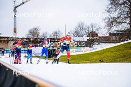 18.12.2021, Dresden, Germany (GER): Hailey Swirbul (USA), Alina Meier (SUI), Anamarija Lampic (SLO), Kristine Stavaas Skistad (NOR), (l-r) - FIS world cup cross-country, individual sprint, Dresden (GER). www.nordicfocus.com. © Tumashov/NordicFocus. Every downloaded picture is fee-liable.