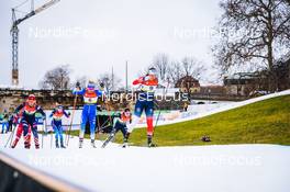 18.12.2021, Dresden, Germany (GER): Hailey Swirbul (USA), Alina Meier (SUI), Anamarija Lampic (SLO), Kristine Stavaas Skistad (NOR), (l-r) - FIS world cup cross-country, individual sprint, Dresden (GER). www.nordicfocus.com. © Tumashov/NordicFocus. Every downloaded picture is fee-liable.