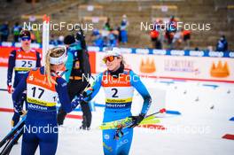 18.12.2021, Dresden, Germany (GER): Jessie Diggins (USA), Lena Quintin (FRA), (l-r) - FIS world cup cross-country, individual sprint, Dresden (GER). www.nordicfocus.com. © Tumashov/NordicFocus. Every downloaded picture is fee-liable.