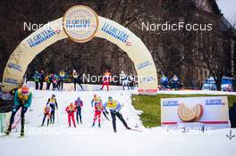 18.12.2021, Dresden, Germany (GER): Logan Hanneman (USA), Marius Kastner (GER), Thomas Bing (GER) - FIS world cup cross-country, individual sprint, Dresden (GER). www.nordicfocus.com. © Tumashov/NordicFocus. Every downloaded picture is fee-liable.