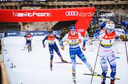 18.12.2021, Dresden, Germany (GER): Hannah Halvorsen (USA), Jasmin Kahara (FIN), (l-r) - FIS world cup cross-country, individual sprint, Dresden (GER). www.nordicfocus.com. © Tumashov/NordicFocus. Every downloaded picture is fee-liable.