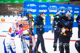 18.12.2021, Dresden, Germany (GER): Maja Dahlqvist (SWE), Jonna Sundling (SWE), (l-r) - FIS world cup cross-country, individual sprint, Dresden (GER). www.nordicfocus.com. © Tumashov/NordicFocus. Every downloaded picture is fee-liable.
