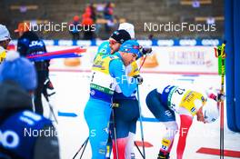 18.12.2021, Dresden, Germany (GER): Federico Pellegrino (ITA), Haavard Solaas Taugboel (NOR), (l-r) - FIS world cup cross-country, individual sprint, Dresden (GER). www.nordicfocus.com. © Tumashov/NordicFocus. Every downloaded picture is fee-liable.
