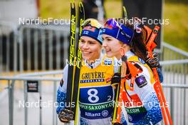 19.12.2021, Dresden, Germany (GER): Jasmi Joensuu (FIN), Jasmin Kahara (FIN), (l-r) - FIS world cup cross-country, team sprint, Dresden (GER). www.nordicfocus.com. © Tumashov/NordicFocus. Every downloaded picture is fee-liable.