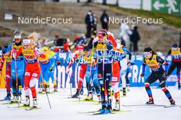 19.12.2021, Dresden, Germany (GER): Flora Dolci (FRA), Zuzana Holikova (CZE-II), (l-r) - FIS world cup cross-country, team sprint, Dresden (GER). www.nordicfocus.com. © Tumashov/NordicFocus. Every downloaded picture is fee-liable.