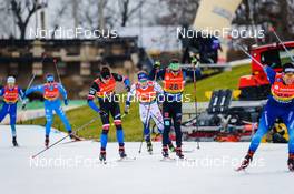 19.12.2021, Dresden, Germany (GER): Ludek Seller (CZE), Thomas Bing (GER), (l-r) - FIS world cup cross-country, team sprint, Dresden (GER). www.nordicfocus.com. © Tumashov/NordicFocus. Every downloaded picture is fee-liable.