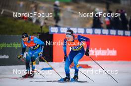 19.12.2021, Dresden, Germany (GER): Renaud Jay (FRA-II), Valerio Grond (SUI), (l-r) - FIS world cup cross-country, team sprint, Dresden (GER). www.nordicfocus.com. © Tumashov/NordicFocus. Every downloaded picture is fee-liable.