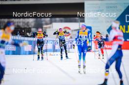 19.12.2021, Dresden, Germany (GER): Laura Gimmler (GER-II), Sofie Krehl (GER-II), (l-r) - FIS world cup cross-country, team sprint, Dresden (GER). www.nordicfocus.com. © Tumashov/NordicFocus. Every downloaded picture is fee-liable.