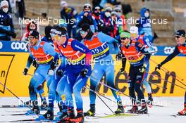 19.12.2021, Dresden, Germany (GER): Richard Jouve (FRA), Lucas Chanavat (FRA), (l-r) - FIS world cup cross-country, team sprint, Dresden (GER). www.nordicfocus.com. © Tumashov/NordicFocus. Every downloaded picture is fee-liable.