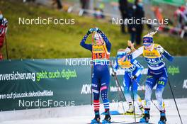 19.12.2021, Dresden, Germany (GER): Jessie Diggins (USA), Anni Alakoski (FIN-II), (l-r) - FIS world cup cross-country, team sprint, Dresden (GER). www.nordicfocus.com. © Tumashov/NordicFocus. Every downloaded picture is fee-liable.