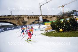 19.12.2021, Dresden, Germany (GER): Mathilde Myhrvold (NOR), Moa Lundgren (SWE-II), Natalia Nepryaeva (RUS), (l-r) - FIS world cup cross-country, team sprint, Dresden (GER). www.nordicfocus.com. © Tumashov/NordicFocus. Every downloaded picture is fee-liable.