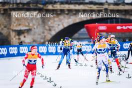 19.12.2021, Dresden, Germany (GER): Laurien Van Der Graaff (SUI), Mathilde Myhrvold (NOR), (l-r) - FIS world cup cross-country, team sprint, Dresden (GER). www.nordicfocus.com. © Tumashov/NordicFocus. Every downloaded picture is fee-liable.