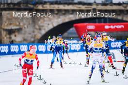 19.12.2021, Dresden, Germany (GER): Laurien Van Der Graaff (SUI), Mathilde Myhrvold (NOR), (l-r) - FIS world cup cross-country, team sprint, Dresden (GER). www.nordicfocus.com. © Tumashov/NordicFocus. Every downloaded picture is fee-liable.