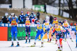 19.12.2021, Dresden, Germany (GER): Eva Urevc (SLO), Anamarija Lampic (SLO), (l-r) - FIS world cup cross-country, team sprint, Dresden (GER). www.nordicfocus.com. © Tumashov/NordicFocus. Every downloaded picture is fee-liable.