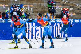 19.12.2021, Dresden, Germany (GER): Lucas Chanavat (FRA), Richard Jouve (FRA), (l-r) - FIS world cup cross-country, team sprint, Dresden (GER). www.nordicfocus.com. © Tumashov/NordicFocus. Every downloaded picture is fee-liable.