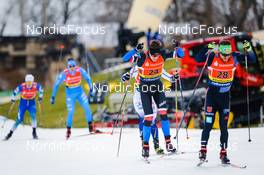 19.12.2021, Dresden, Germany (GER): Ludek Seller (CZE), Thomas Bing (GER), (l-r) - FIS world cup cross-country, team sprint, Dresden (GER). www.nordicfocus.com. © Tumashov/NordicFocus. Every downloaded picture is fee-liable.