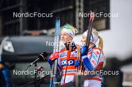 19.12.2021, Dresden, Germany (GER): Jonna Sundling (SWE), Maja Dahlqvist (SWE), (l-r) - FIS world cup cross-country, team sprint, Dresden (GER). www.nordicfocus.com. © Tumashov/NordicFocus. Every downloaded picture is fee-liable.