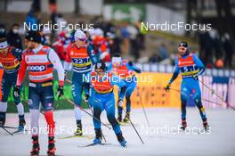 19.12.2021, Dresden, Germany (GER): Andrew Young (GBR), Richard Jouve (FRA), (l-r) - FIS world cup cross-country, team sprint, Dresden (GER). www.nordicfocus.com. © Tumashov/NordicFocus. Every downloaded picture is fee-liable.