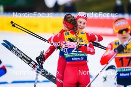 19.12.2021, Dresden, Germany (GER): Anna Grukhvina (RUS-II), Anastasiya Faleeva (RUS-II), (l-r) - FIS world cup cross-country, team sprint, Dresden (GER). www.nordicfocus.com. © Tumashov/NordicFocus. Every downloaded picture is fee-liable.