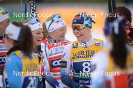 19.12.2021, Dresden, Germany (GER): (l-r), Jessie Diggins (USA), Jasmi Joensuu (FIN) - FIS world cup cross-country, team sprint, Dresden (GER). www.nordicfocus.com. © Tumashov/NordicFocus. Every downloaded picture is fee-liable.