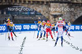 19.12.2021, Dresden, Germany (GER): Mathilde Myhrvold (NOR), Moa Lundgren (SWE-II), Natalia Nepryaeva (RUS), (l-r) - FIS world cup cross-country, team sprint, Dresden (GER). www.nordicfocus.com. © Tumashov/NordicFocus. Every downloaded picture is fee-liable.
