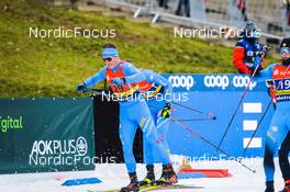 19.12.2021, Dresden, Germany (GER): Simone Mocellini (ITA-II), Michael Hellweger (ITA-II), (l-r) - FIS world cup cross-country, team sprint, Dresden (GER). www.nordicfocus.com. © Tumashov/NordicFocus. Every downloaded picture is fee-liable.