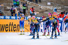 19.12.2021, Dresden, Germany (GER): Laura Gimmler (GER-II), Sofie Krehl (GER-II), (l-r) - FIS world cup cross-country, team sprint, Dresden (GER). www.nordicfocus.com. © Tumashov/NordicFocus. Every downloaded picture is fee-liable.