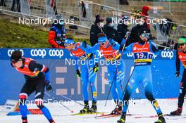 19.12.2021, Dresden, Germany (GER): Simone Mocellini (ITA-II), Michael Hellweger (ITA-II), (l-r) - FIS world cup cross-country, team sprint, Dresden (GER). www.nordicfocus.com. © Tumashov/NordicFocus. Every downloaded picture is fee-liable.