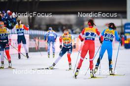 19.12.2021, Dresden, Germany (GER): Julie Myhre (NOR-II), Magni Smedaas (NOR-II), (l-r) - FIS world cup cross-country, team sprint, Dresden (GER). www.nordicfocus.com. © Tumashov/NordicFocus. Every downloaded picture is fee-liable.