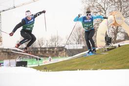 17.12.2021, Dresden, Germany (GER): (l-r), Graham Ritchie (CAN), Russell Kennedy (CAN) - FIS world cup cross-country, training, Dresden (GER). www.nordicfocus.com. © Tumashov/NordicFocus. Every downloaded picture is fee-liable.