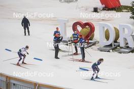 17.12.2021, Dresden, Germany (GER): (l-r), Hannah Halvorsen (USA), Jessie Diggins (USA) - FIS world cup cross-country, training, Dresden (GER). www.nordicfocus.com. © Tumashov/NordicFocus. Every downloaded picture is fee-liable.