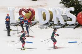 17.12.2021, Dresden, Germany (GER): (l-r), Dahria Beatty (CAN), Maya Macisaac-Jones (CAN) - FIS world cup cross-country, training, Dresden (GER). www.nordicfocus.com. © Tumashov/NordicFocus. Every downloaded picture is fee-liable.