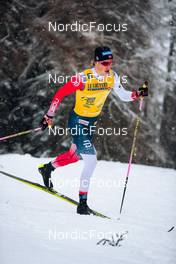 29.12.2021, Lenzerheide, Switzerland (SUI): Johannes Hoesflot Klaebo (NOR) - FIS world cup cross-country, tour de ski, 15km men, Lenzerheide (SUI). www.nordicfocus.com. © Modica/NordicFocus. Every downloaded picture is fee-liable.