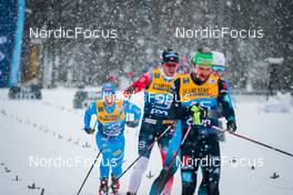 29.12.2021, Lenzerheide, Switzerland (SUI): Federico Pellegrino (ITA), Paal Golberg (NOR), (l-r)  - FIS world cup cross-country, tour de ski, 15km men, Lenzerheide (SUI). www.nordicfocus.com. © Modica/NordicFocus. Every downloaded picture is fee-liable.