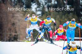 28.12.2021, Lenzerheide, Switzerland (SUI): Lucia Scardoni (ITA), Tiril Udnes Weng (NOR), Anna Dyvik (SWE), (l-r)  - FIS world cup cross-country, tour de ski, individual sprint, Lenzerheide (SUI). www.nordicfocus.com. © Modica/NordicFocus. Every downloaded picture is fee-liable.